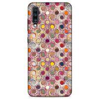 Samsung Galaxy A70 Kılıf Pastel Renkler (36) Glitter Kılıf Sarı Pembe