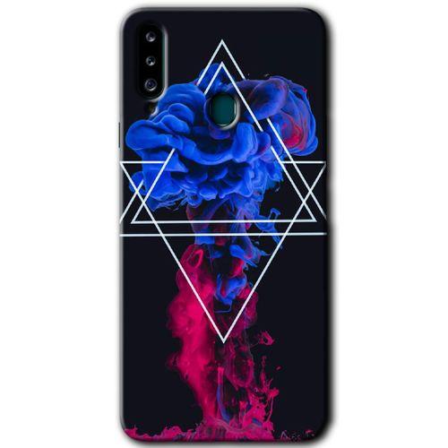 Samsung Galaxy A20s Kılıf Baskılı Kapak - Mekanik Duman 1 +Tam Ekran Koruyucu