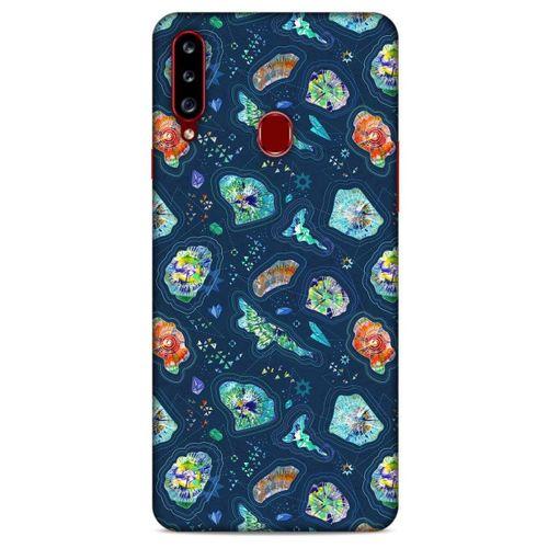 Samsung Galaxy A20s Kılıf Baskılı Özel Seri Taşlı (45) Liquid Air Kılıf