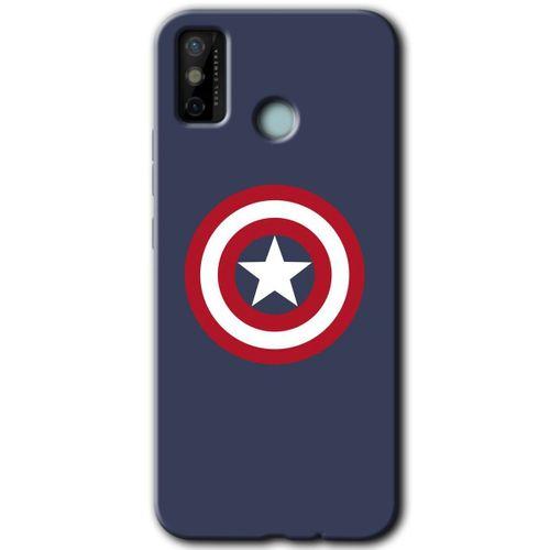 Tecno Spark 6 Go HD Baskılı Kılıf + 9D Tam Ekran Koruyucu - Captain!