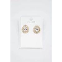 Damla Taşlı Küpe - Altın