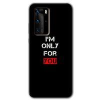Huawei P40 Pro Kılıf HD Desen Baskılı Arka Kapak - For You + Kırılmaz Cam