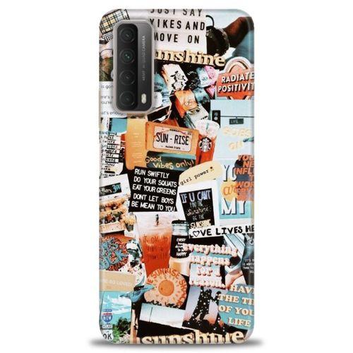 Huawei P Smart 2021 Kılıf HD Baskılı Kılıf - Sun Rise + Tam Ekran Koruyucu