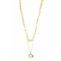 Çoklu Ay Yıldız Kolye - Altın