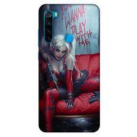 Xiaomi Redmi Note 8 Uyumlu Kılıf Harley Quinn (22) Tam Koruma Kılıfı Kırmızımsı kahverengi