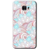 MRCİLETİSİM Samsung Galaxy C9 Pro Kılıf HD Desen Baskılı Arka Kapak + Temperli Cam - Çin Mandala 1