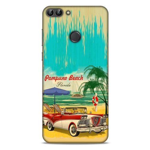 Retro (16) Desen Kalın Kılıf Renkli Huawei Psmart Kılıf
