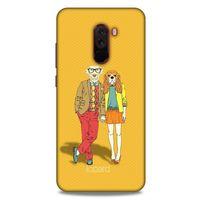 Xiaomi Pocophone F1 Kılıf FunnyMaX (13) Silikon Kap Turuncu