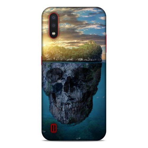 Lopard Samsung Galaxy A01 Uyumlu Kılıf Manipülasyon ☻ (16) Kalın Kılıf Desenli