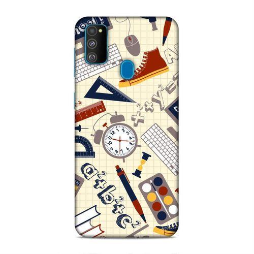 Samsung Galaxy M30s Kılıf Yeniden Okul Arka Kapak Silikon Koruma Full Koruyucu