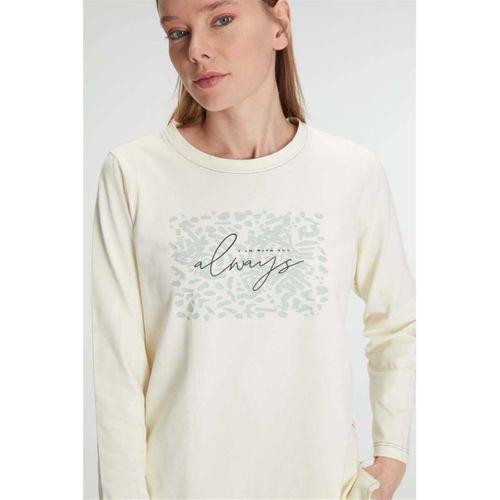 Kadın Pamuklu Uzun Kol Pijama Takımı