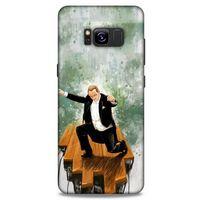Samsung Galaxy S8 Kılıf Atatürk (42) Rugged Armor Kılıf Yeşil Tasarım