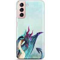 Samsung Galaxy S21 Kılıf Dragons (19) Kılıfları Mavi Ejderha