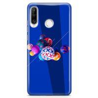 Huawei P30 Lite Kılıf 3D Toplar Arka Kapak Koruma Desenli Full Koruyucu