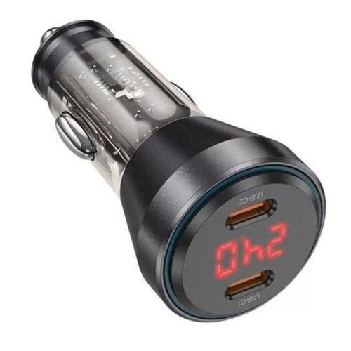 HOCO NZ12C Graceful PD60W 2 Type-C Girişli Araç Çakmaklı Hızlı Şarj Aleti