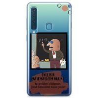Samsung Galaxy A9 2018 Kılıf Caps Matematik Arka Kapak Koruma Desenli Full Koruyucu