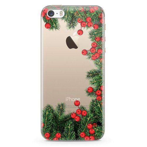 Apple iPhone 5s Kılıf Göknar Ağacı Arka Kapak Koruma Desenli Full Koruyucu