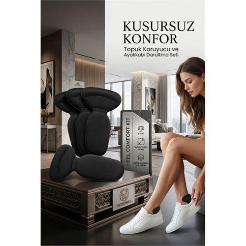 T-Şekilli Topuk Koruyucu Ped - Ayakkabı Vurma Önleyici ve Numara Daraltma Konfor Seti 718570
