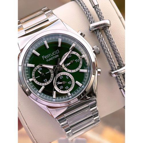Ferrucci 2 Yıl Garantili Çelik Kordon İç Kadran Özellikleri Aktif 3 Atm Erkek Kol Saati EF.03517.4