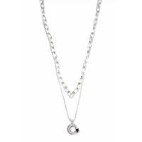 Çoklu Ay Yıldız Kolye - Gümüş