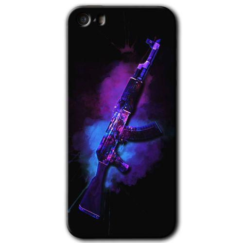 MRCİLETİSİM iPhone 5s Kılıf HD Desen Baskılı Arka Kapak + Mat Kobra Cam - AK