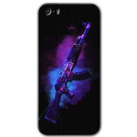 MRCİLETİSİM iPhone 5s Kılıf HD Desen Baskılı Arka Kapak + Mat Kobra Cam - AK