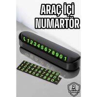 Araba Park Numaratörü Araç İçi Numaralık Değiştirilebilir Çevirmeli Mini