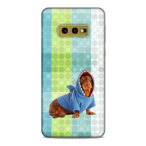 Samsung Galaxy S10e Kılıf Köpek Kıyafetleri (43) Thin Fit Kılıf Cocker Kapişonlu Eşofman