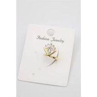 Taşlı Kıkırdak Küpe - Altın