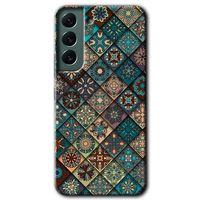 Galaxy S22 Kılıf HD Desen Baskılı Arka Kapak - Mandala Desen