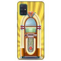 Retro (45) Desen Liquid Air Kılıf Renkli Samsung Galaxy A51 Kılıf