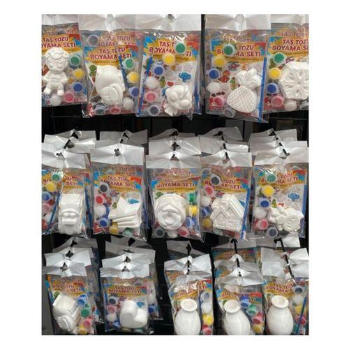 Taş Tozu Figür Taş Boyama Seti Karışık - 1 adet