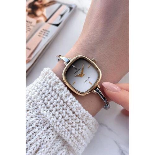 Essence Çelik Kordon Kararma Yapmaz 3 Atm Suya Dayanıklı Kadın Kol Saati + Bileklik VS.BLKT.0878