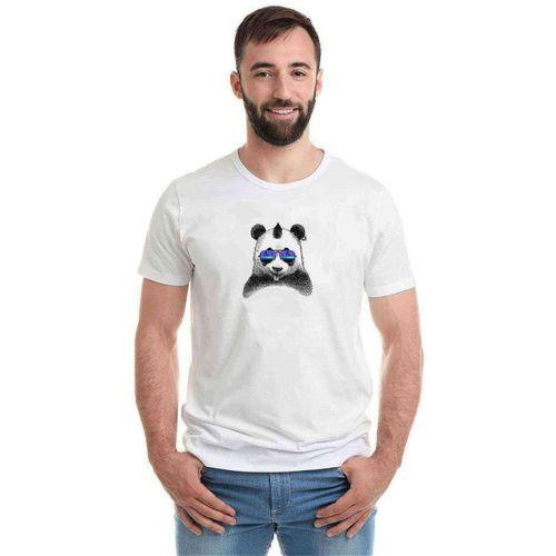 Thor Hummers Neatoshop Dj Punk Panda Baskılı Beyaz Erkek Tshirt