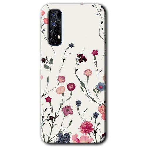 Realme 7 Kılıf HD Desen Baskılı Arka Kapak - Mat Çiçek