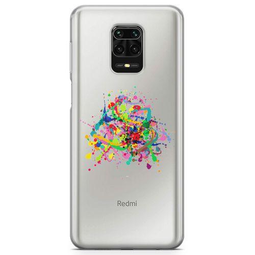 Xiaomi Redmi Note 9S Kılıf Suluboya Afiş Arka Kapak Koruma Desenli Full Koruyucu