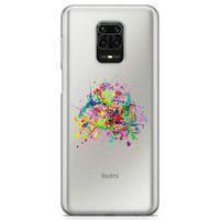 Xiaomi Redmi Note 9S Kılıf Suluboya Afiş Arka Kapak Koruma Desenli Full Koruyucu