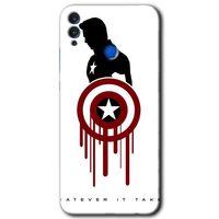 Honor 8x HD Baskılı Kılıf + 9D Tam Ekran Koruyucu - Captain Amerika