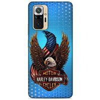 Xiaomi Redmi Note 10 Pro Uyumlu Kılıf Motorsiklet (38) Neo Hybrid Kılıf Harley Davidson