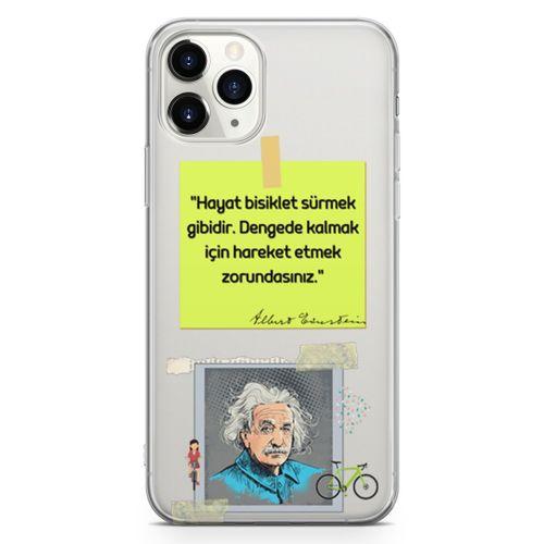 Apple iPhone 11 Pro Max Kılıf Caps Eisnstein Arka Kapak Koruma Desenli Full Koruyucu