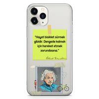 Apple iPhone 11 Pro Max Kılıf Caps Eisnstein Arka Kapak Koruma Desenli Full Koruyucu