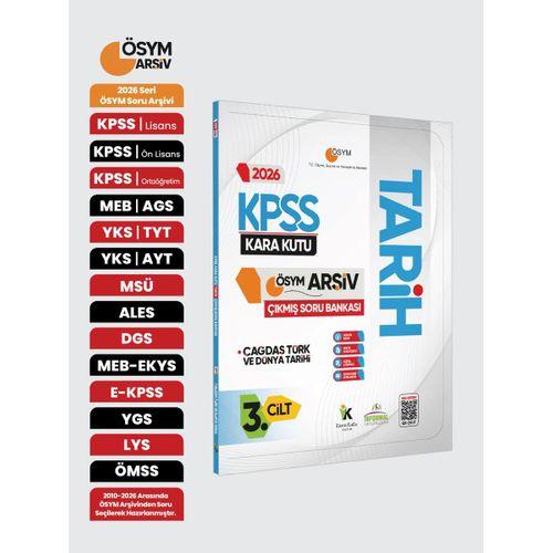 2026 KPSS Tarihin Kara Kutusu 3 Cilt ÖSYM Çıkmış Soru Havuzu Bankası Konu Özetli Dijital Çözümlü