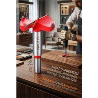 70 MM Ahşap Menteşe Yuvar Teri Açma Ahşap Delme Matkap Ucu 1 cm Şaft 722980