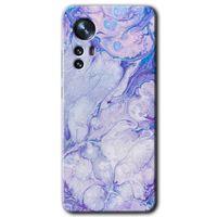 Xiaomi Mi 12 HD Baskılı Kılıf + 9D Tam Ekran Koruyucu - Spots Lilac