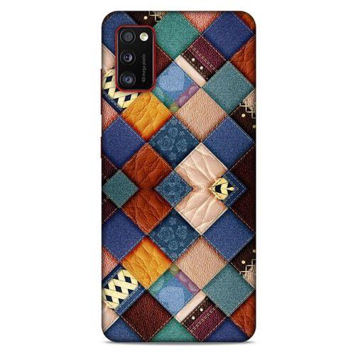 Lopard Samsung Galaxy A41 Uyumlu Kılıf Patchwork (31) TPU Kılıf