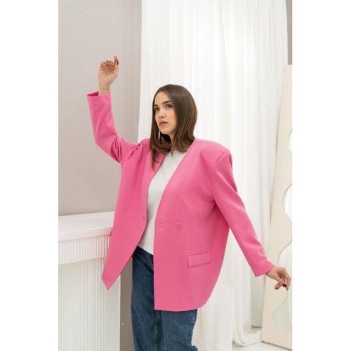 Pembe Eteği Lastikli Ceket