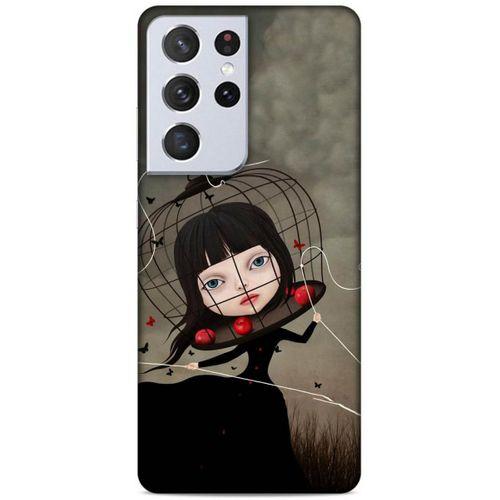 Lopard Samsung Galaxy S21 Ultra Uyumlu Kılıf Manipülasyon ☻ (40) Fit Silikon Kılıf Desenli