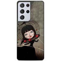 Lopard Samsung Galaxy S21 Ultra Uyumlu Kılıf Manipülasyon ☻ (40) Fit Silikon Kılıf Desenli