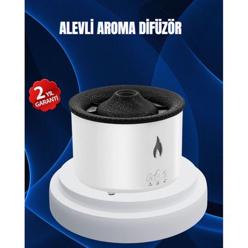 3d Alev Işıklı Aromaterapi Makinesi – 360 Ml Su Kapasiteli Sessiz Difüzör
