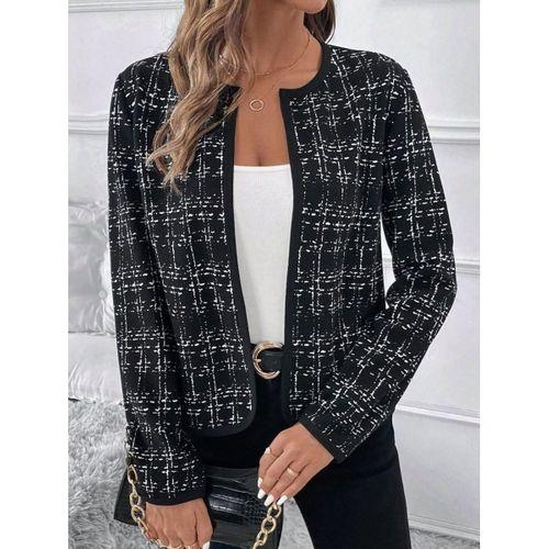 Kadın Uzun Kollu önü Açık şanel Kısa Hırka